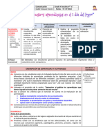 S5 Sesión 9 Compartimos Nuestros Aprendizajes en El I "DÍA DEL LOGRO"