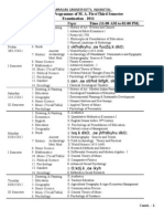 Revised Programme of M. A. First/Third Semester Examination - 2011 Time (11:00 AM To 02:00 PM)