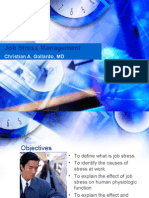 Job Stress Management: Christian A. Gallardo, MD