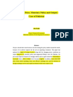 Crude Oil Price, Monetary Policy and Output: Case of Pakistan