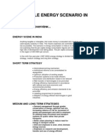 Renewable Energy Scenario in India
