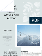 Poetry: Context Clues, Affixes and Author