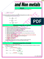 10th Metals and Non Metals Notes