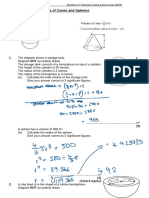 5.9 Volume and SA Spheres and Cones