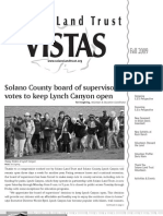 Fall 2009 Vistas Newsletter, Solano Land Trust