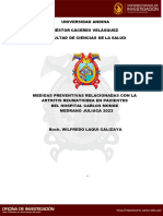 Medidas Preventivas Relacionadas Con La Artritis Reumatoidea en Pacientes Del Hospital Carlos Monge Medrano Juliaca 2023