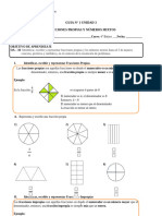 Guia #1-Unidad 3-Fracciones Propias y Numeros Mixtos-4° Básico