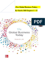 TEST BANK For Global Business Today, 12th Edition by Charles Hill, Verified Chapters 1 - 17, Complete Newest Version