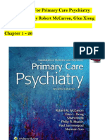 TEST BANK For Primary Care Psychiatry, 2nd Edition by Robert McCarron, Glen Xiong, Verified Chapters 1 - 26, Complete Newest Version