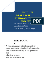 Dr. Naresh Research Approach and Design