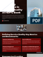 Delivering Excellence in Service Quality at HDFC Bank