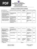 aCTION PLAN IN SCIENCE