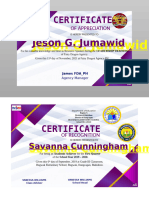 Certificate Lay Out (Editable-Savanna Cunningham)