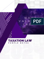 (TAX) 2024 PURPLE NOTES - Taxation Law