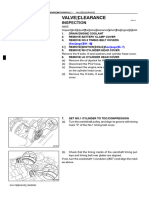 Valve Clearance: Inspection