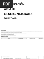 Planificación 2023 5to Naturales