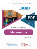 Ingreso 2024. Matematicas