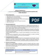 Unidad de Aprendizaje 003 Secundaria Comunicacion 3ro 2024