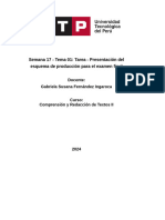 Semana 17 - Tema 01: Tarea - Presentación Del Esquema de Producción para El Examen Final