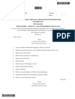 Bca Semester V Java Programming Using Linux 2023 Question Pa