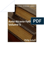 The Ante-Nicene Fathers Vol 5 - Philips Schaff