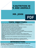 Bio F1 Nutrition in Palnts and Animals