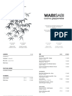 Wabisabi Menu 2023 10 27