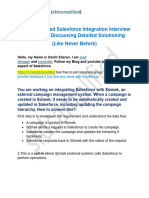 Scenario Based Salesforce Integration Interview Questions