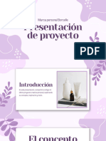 Presentación Proyecto Personal Orgánico Morado PDF