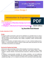 Machine Design I - Lecture-1-2