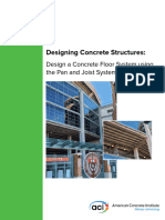 ACI E702.6-22 Designing Concrete Structures Design Design A Concrete Floor System Using The Pan and Joist System