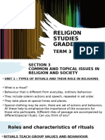 Religion Studies Term 3 Concepts and Definition With Activities and Solutions