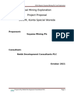 Soyama Mining PLC Coal Exploration Project Proposal