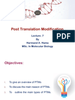 Lec 7 Protein Modifications