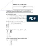 Evaluación Taller de Quimica Organica