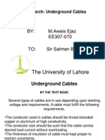 Research On Underground Cables