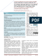 Comparative Analysis of Plaque Retention Between Conventional Brackets and Self Ligating Brackets Using Plaque Index