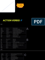 Advanced Vocabulary ACTION VERBS