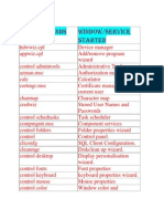 Run Commands Window/service Started