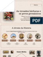 Slides - Povos Bárbaros e Povos Germânicos