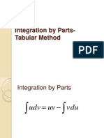 Integration by Parts-Tabular Method