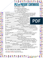 Present Simple Vs Present Continuous With Key Grammar Drills - 105427