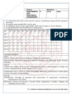 Syllabus of FCEC003 Electronics and Electrical Engineering