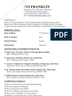 Uyi Franklin CV