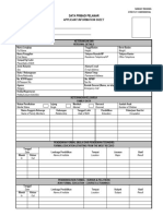 Form Applicant Candidate MSI