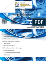 Bioinformatics PPT Section B Data Storage and Retrival Group 3