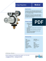 Gas Arc Medical Grade Regulator White