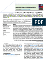 Escherichia Coli Vibrio Cholerae: Journal of Bioscience and Environment Research