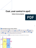 Cost, Cost Control in Opx2