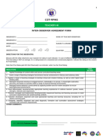 COT RPMS Inter Observer Agreement Form For T I III For SY 2022 2023